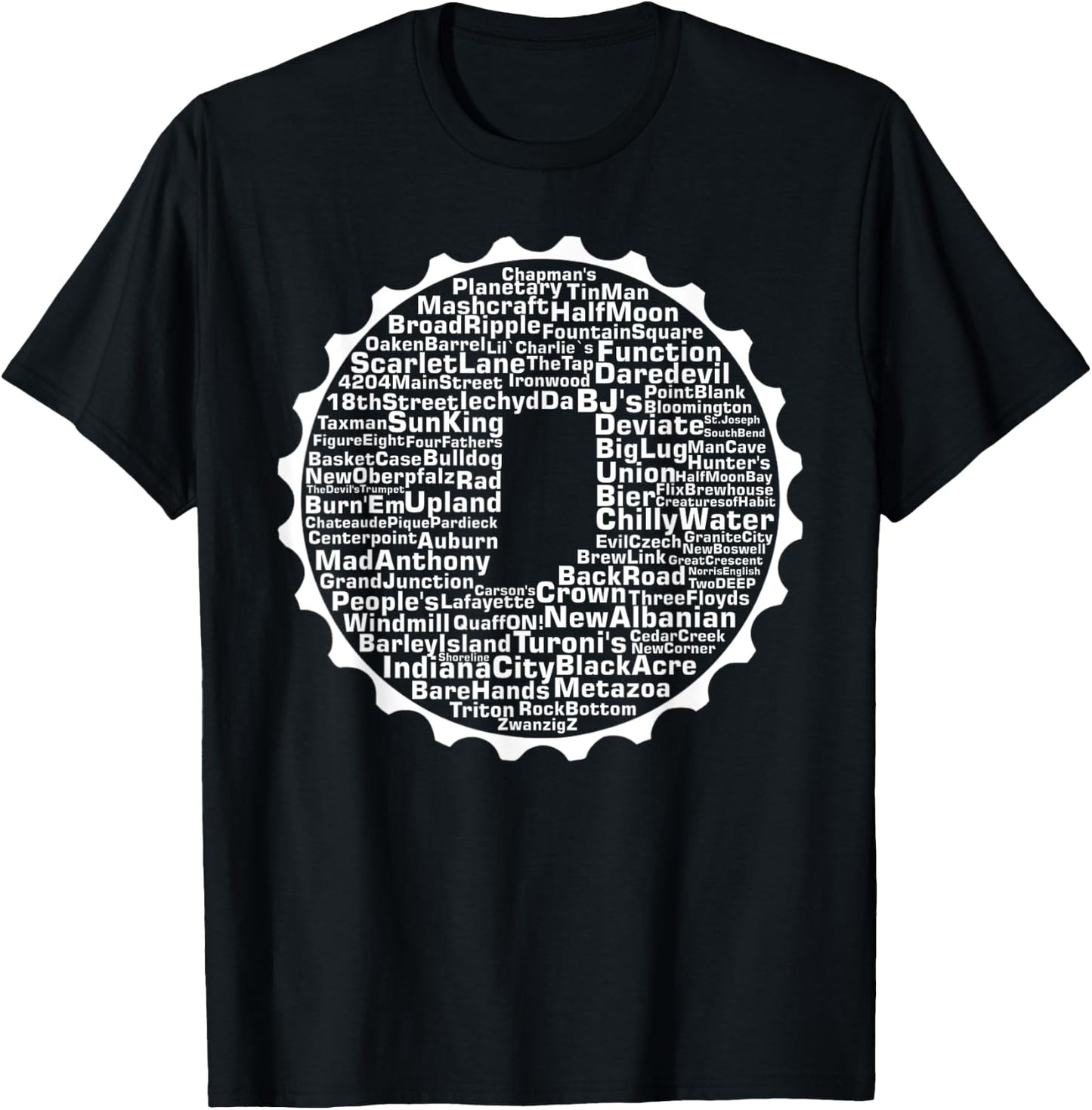 Drink Local Indiana Breweries T-Shirt - T-Shirt | Black