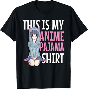 This is My Anime Pajama Shirt - Pajamas for Teen Girls Gift T-Shirt - T-Shirt | Black