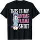 This is My Anime Pajama Shirt - Pajamas for Teen Girls Gift T-Shirt - T-Shirt | Black