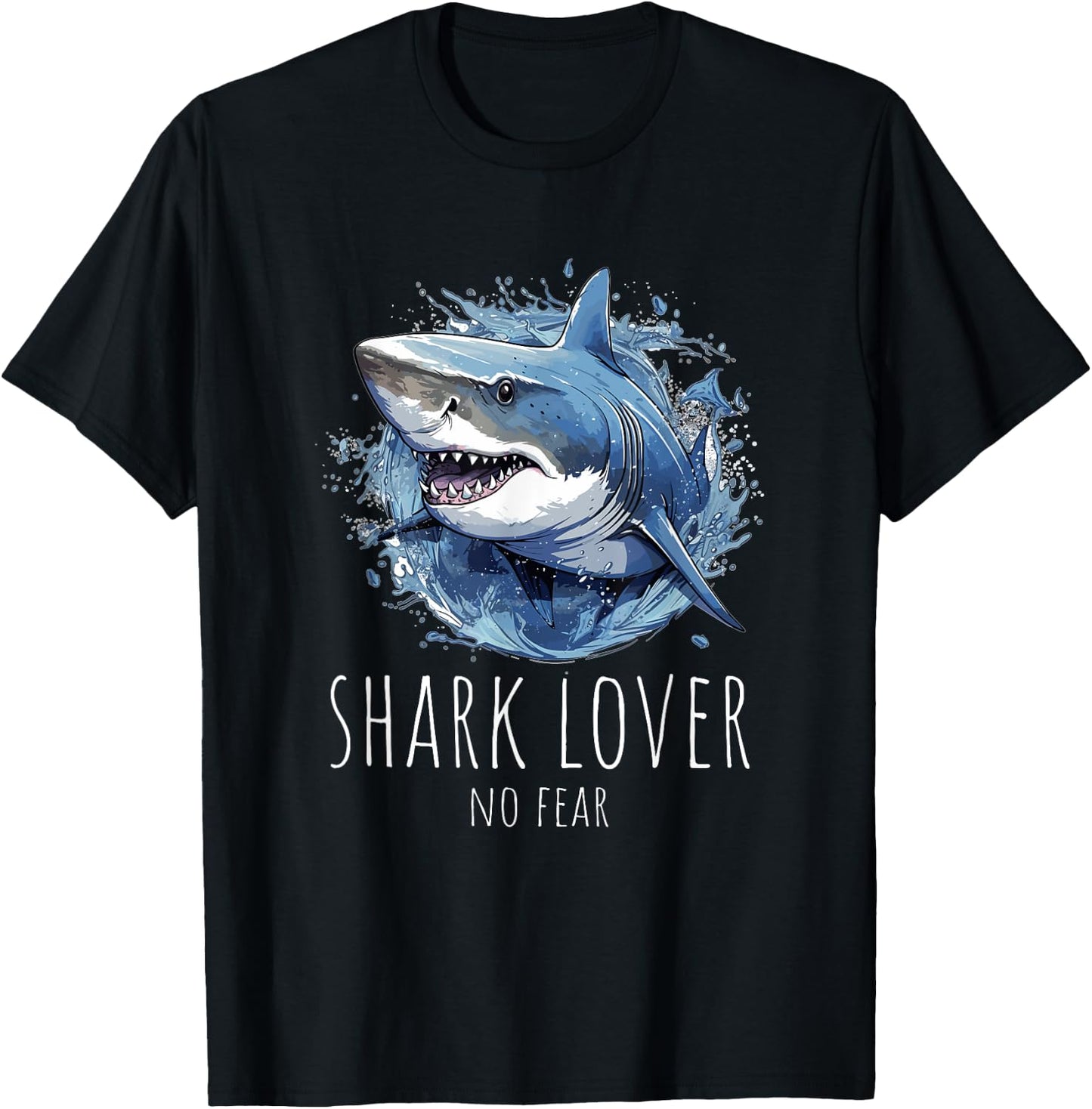 Great White Shark Lover's T-Shirt - T-Shirt | Black