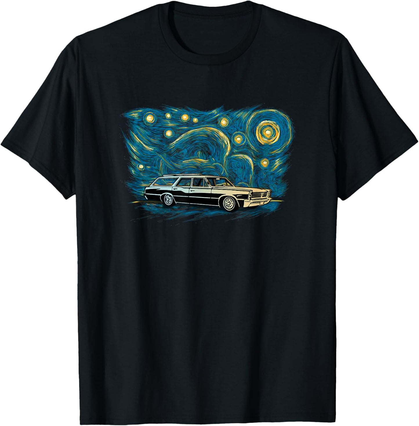 Retro Vintage Style Station Wagon T-Shirt - T-Shirt | Black
