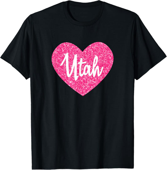 Utah USA and Girls I Love Utah T-Shirt - T-Shirt | Black