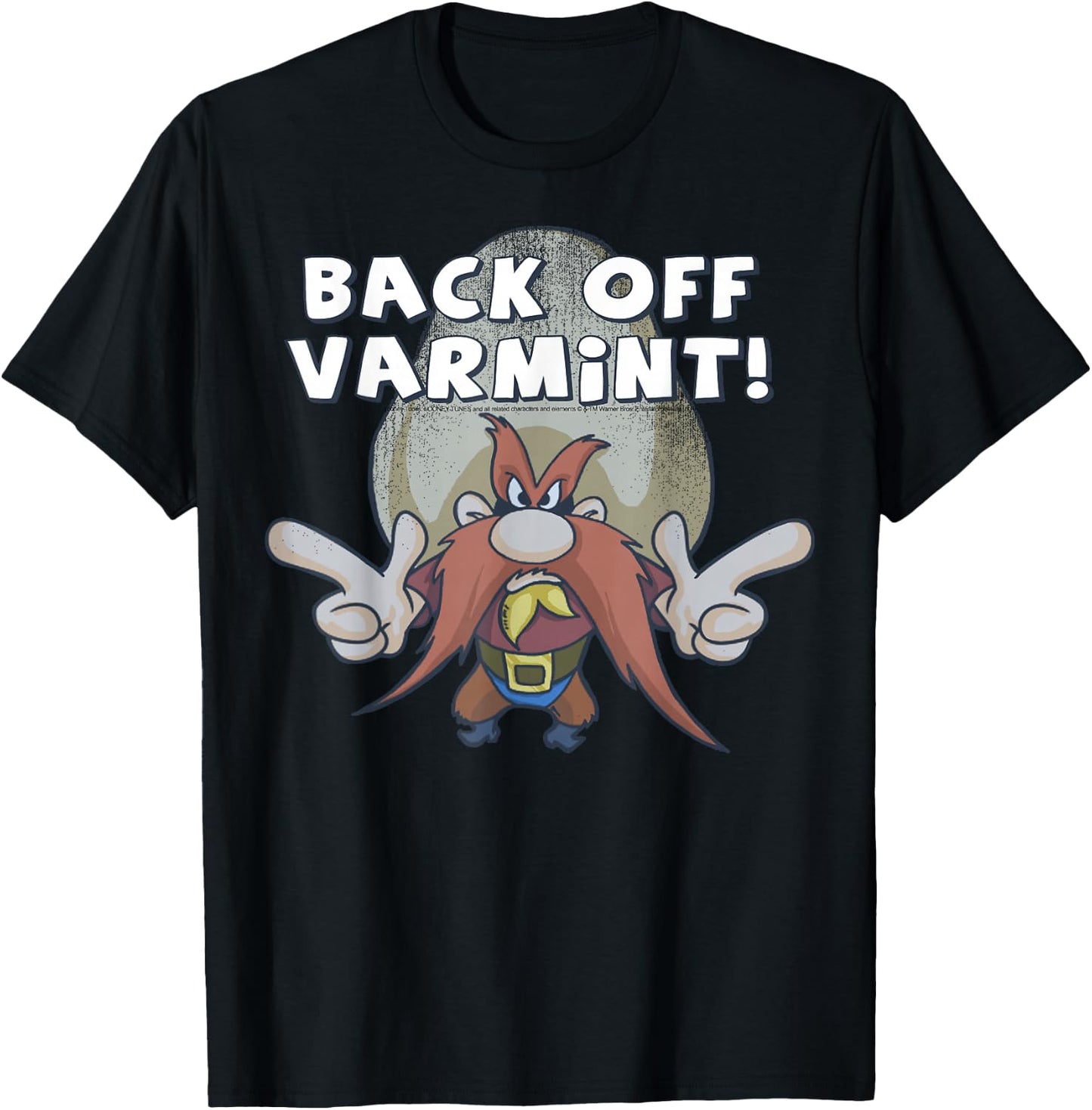 Looney Tunes Yosemite Sam Back Off Varmint T-Shirt - T-Shirt | Black