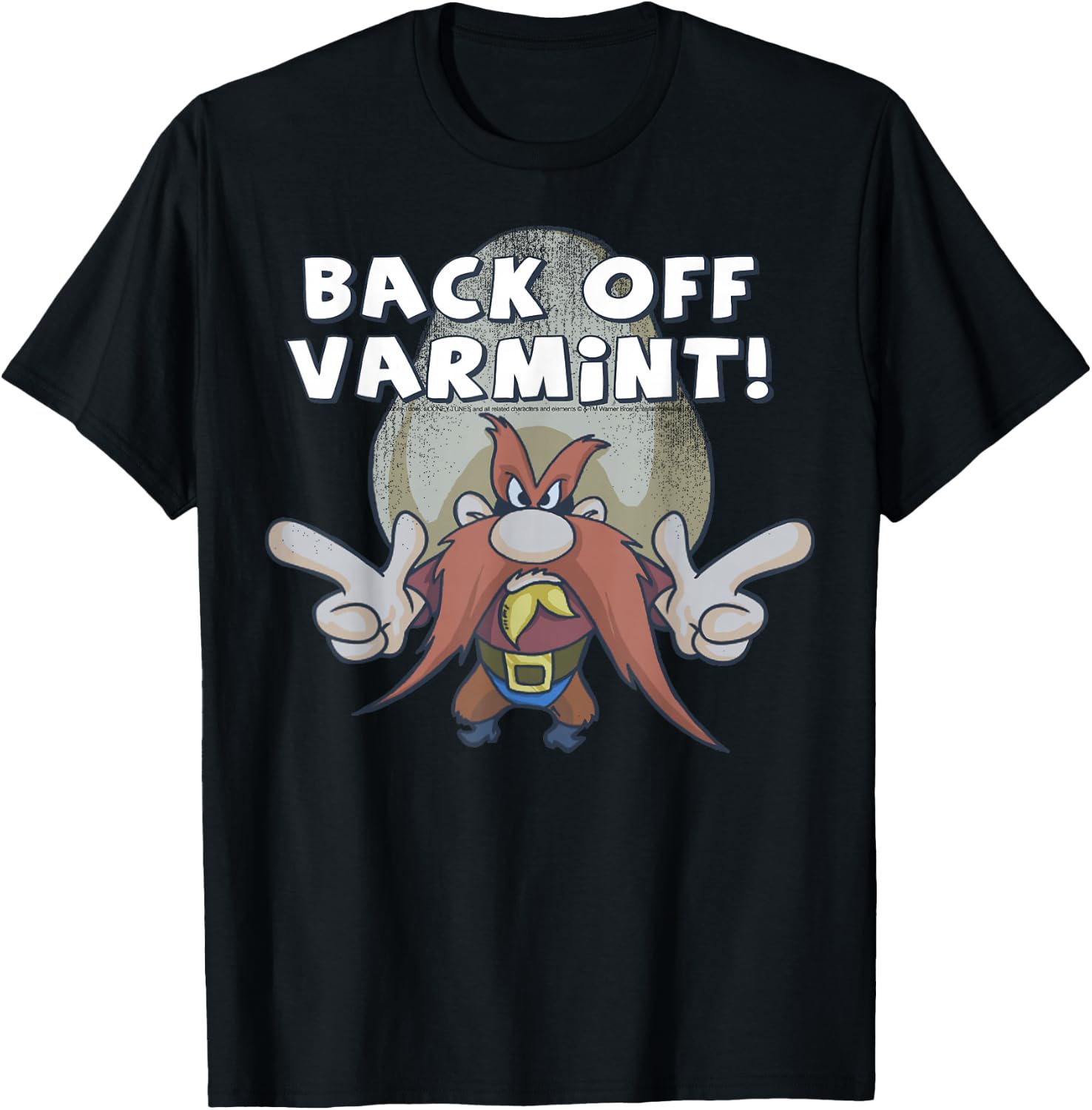 Looney Tunes Yosemite Sam Back Off Varmint T-Shirt - T-Shirt | Black
