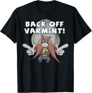 Looney Tunes Yosemite Sam Back Off Varmint T-Shirt - T-Shirt | Black