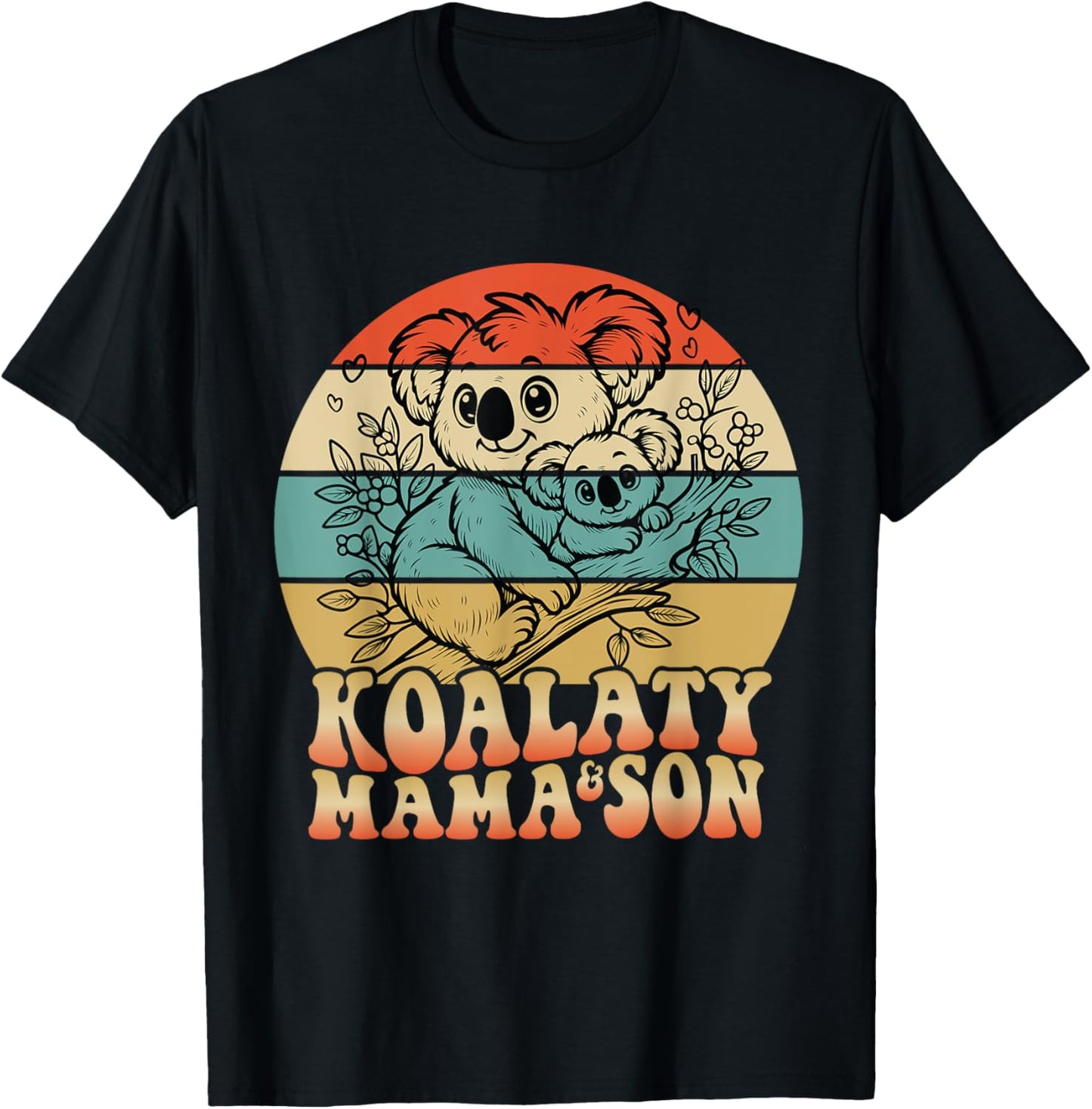 Koala-ty Mama Koala Bear Mom Mother's Day Australian Animal T-Shirt - T-Shirt | Black