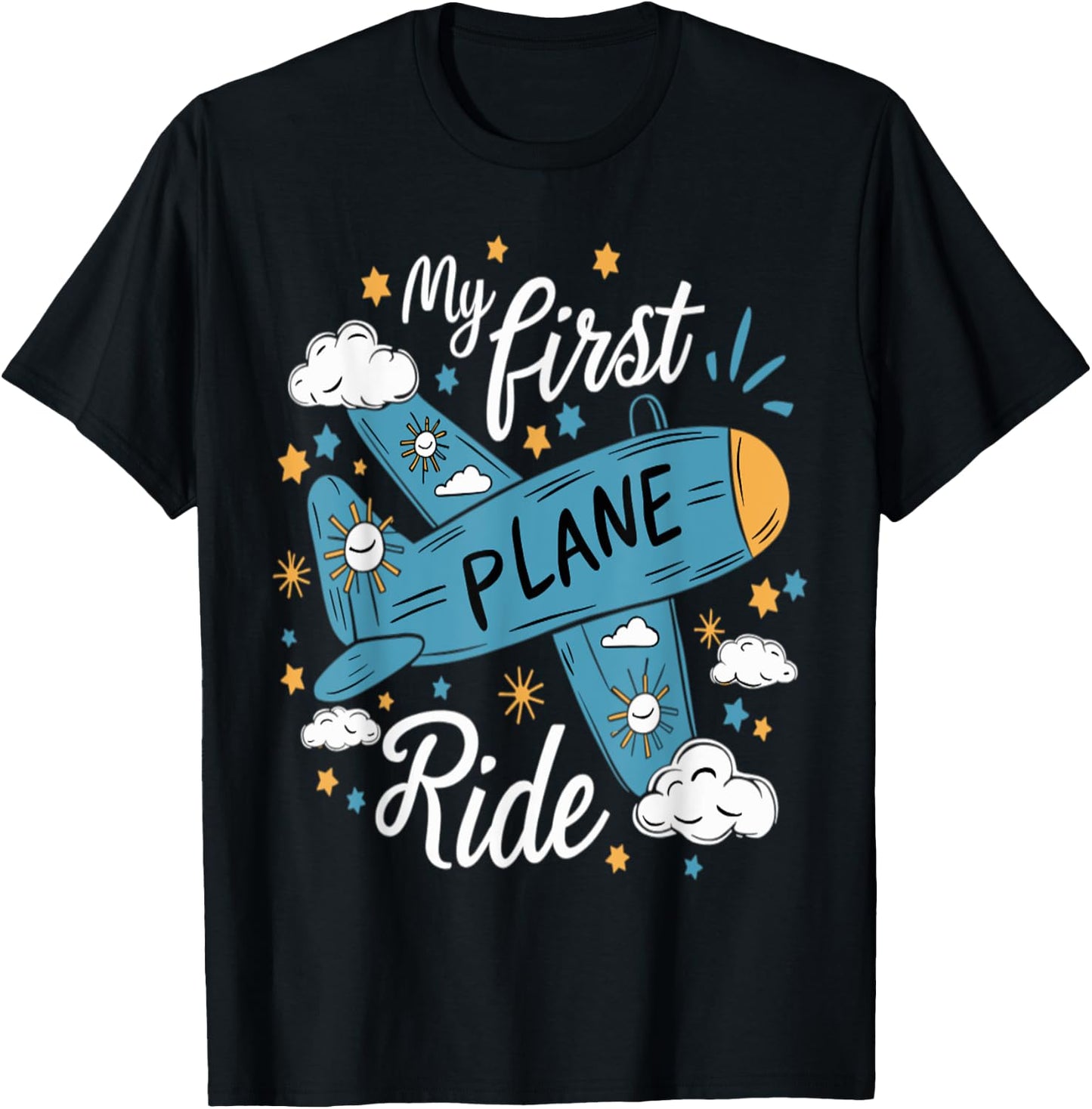 My First Plane Ride T-Shirt - T-Shirt | Black