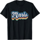 Mario First Name Boy Vintage Style 70s 80s Personalized T-Shirt - T-Shirt | Black