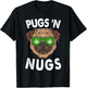 Pugs N Nugs Cute Pug Dog Lover Cannabis Marijuana Gift Women T-Shirt - T-Shirt | Black