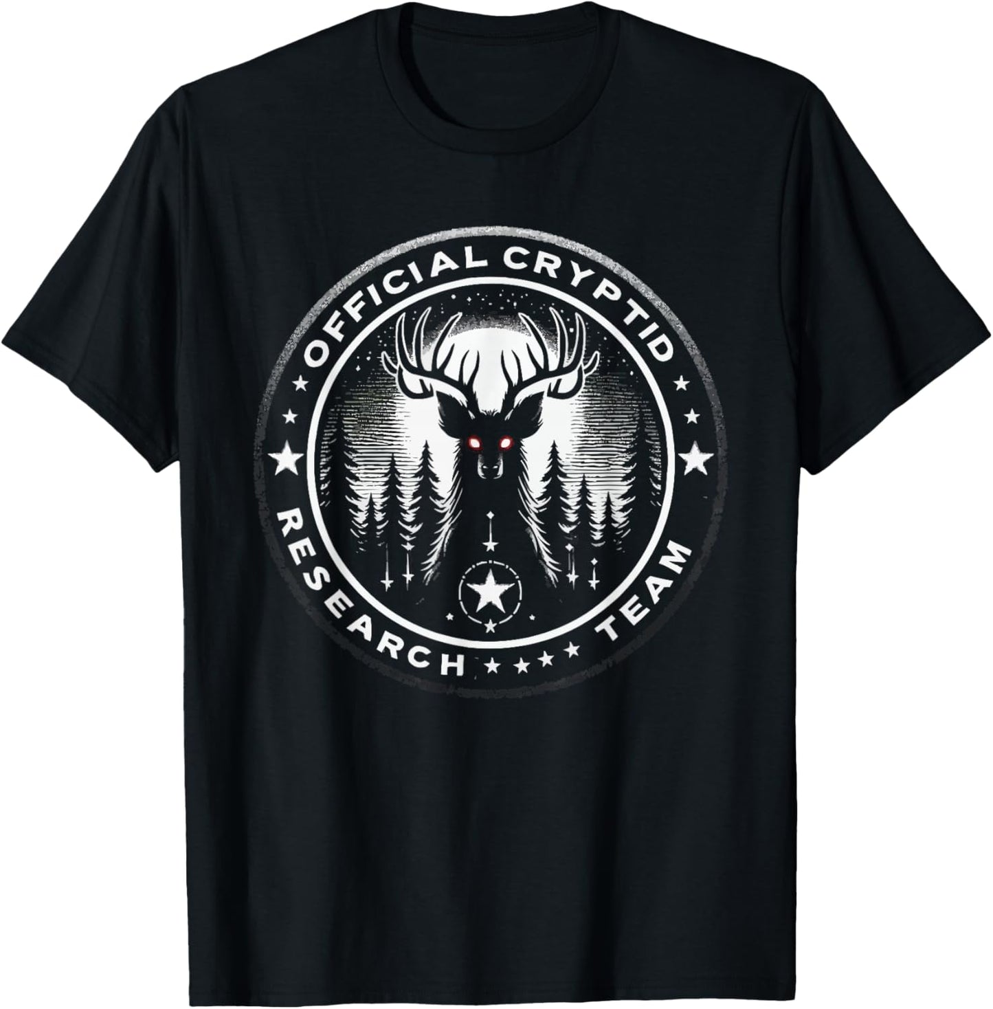 Wendigo Monster Legendary Creature Cryptozoology Cryptid T-Shirt - T-Shirt | Black