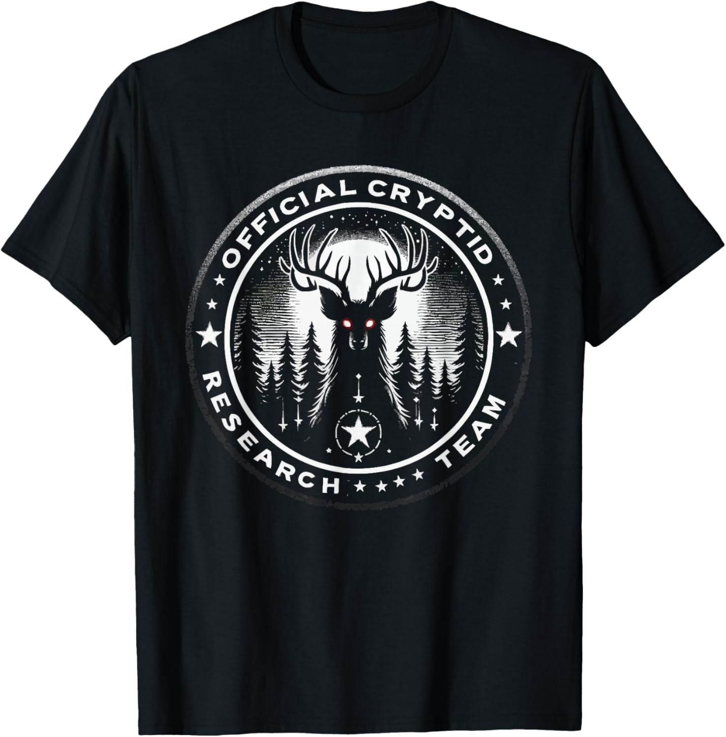 Wendigo Monster Legendary Creature Cryptozoology Cryptid T-Shirt - T-Shirt | Black