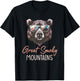 Great Smoky-Mountain Shirt National Park Bear T-Shirt - T-Shirt | Black