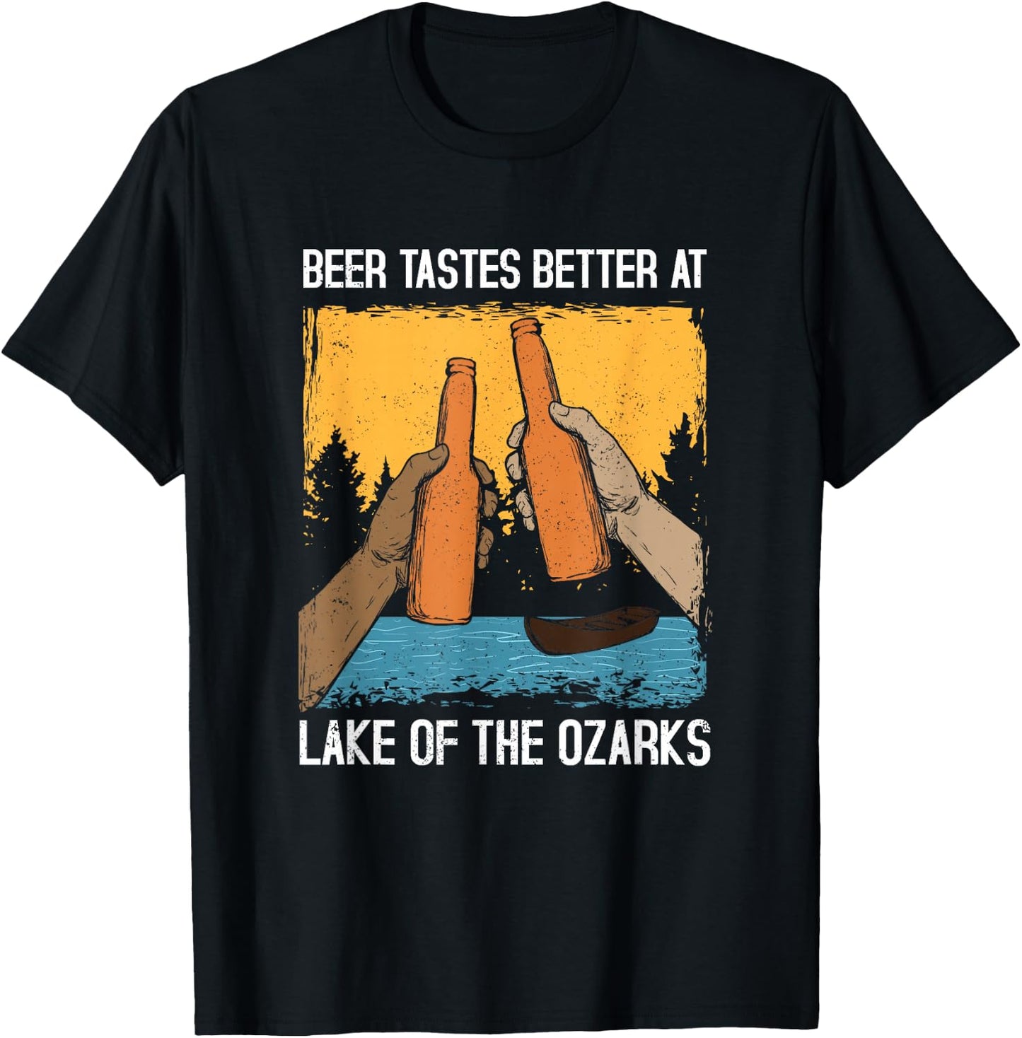 Lake Of The Ozarks Lake Life T-Shirt - T-Shirt | Black