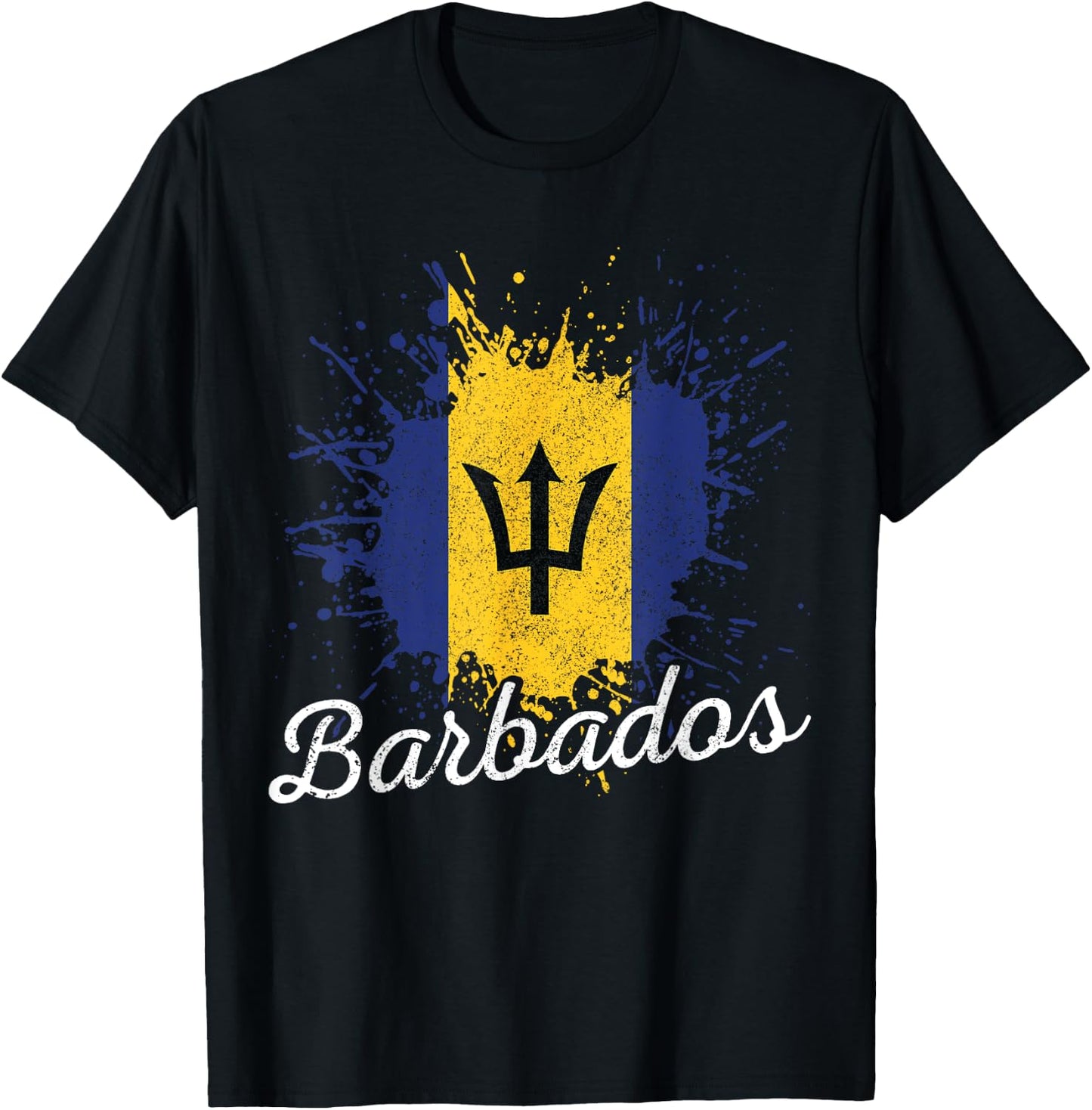 Barbados Flag Barbadian Bajan Pride Gift T-Shirt - T-Shirt | Black