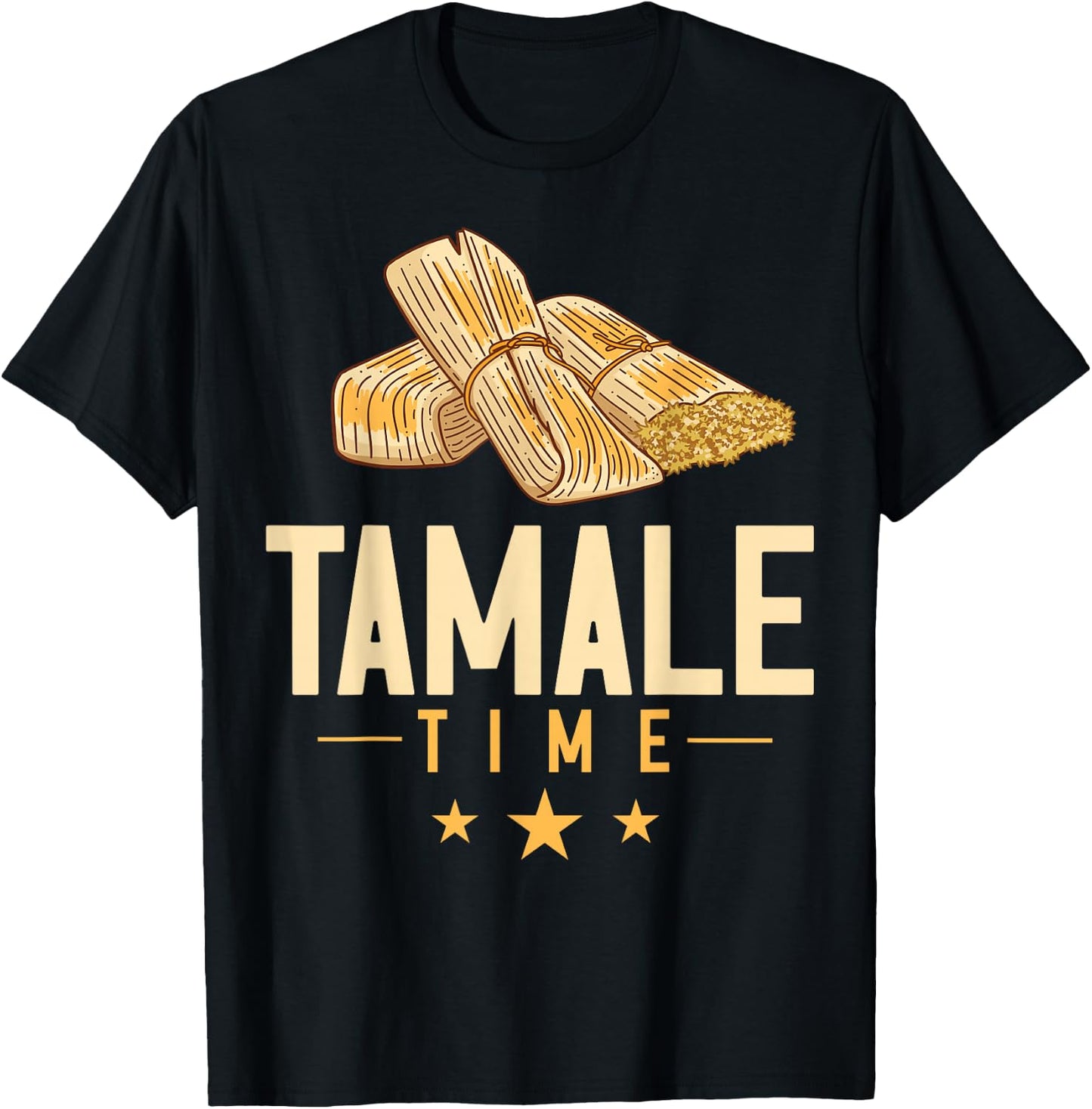 Tamale Mexican Gift Recipe Vegan T-Shirt - T-Shirt | Black
