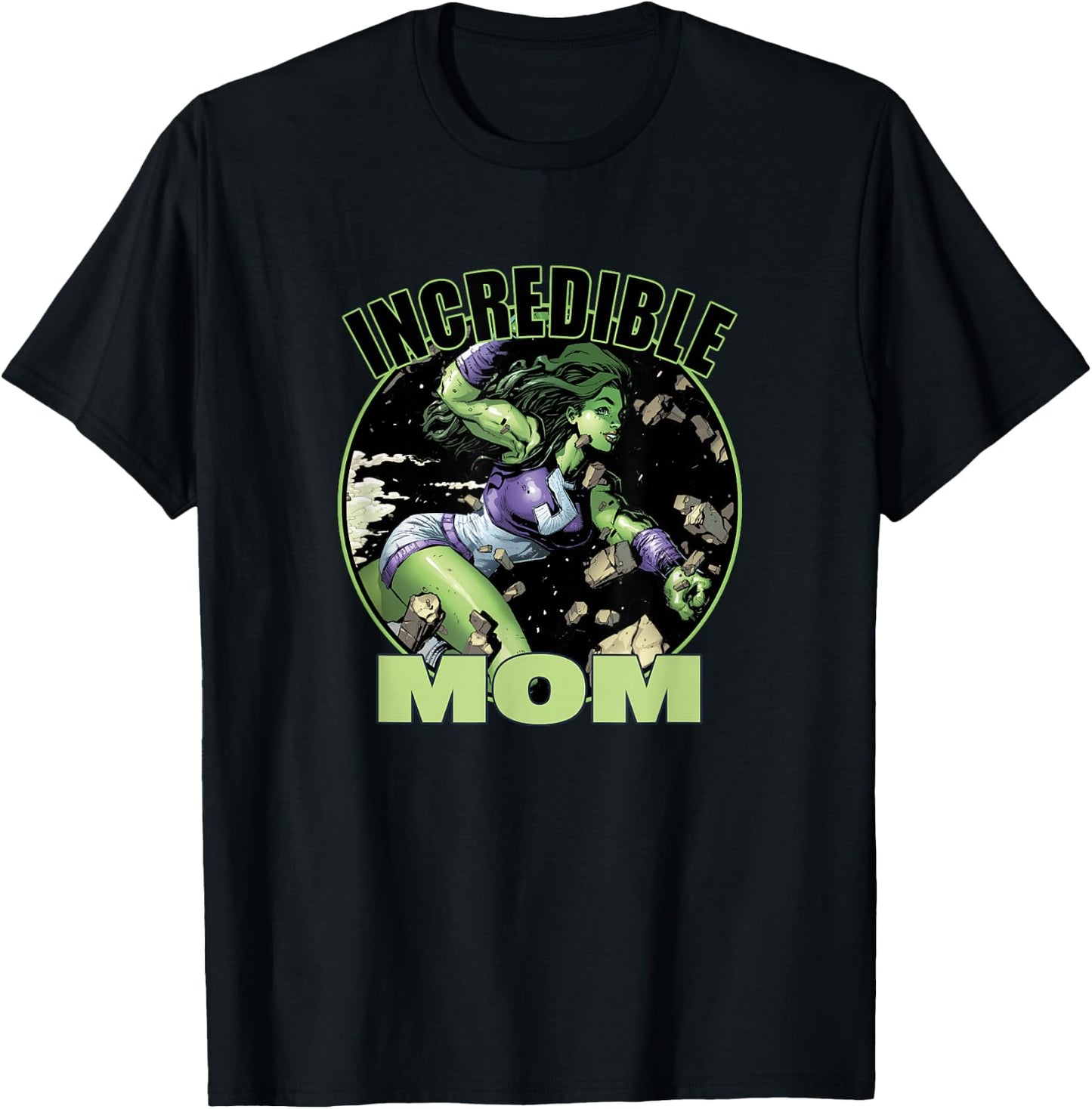 Marvel She-Hulk Mother's Day Incredible Mom Chest Portrait T-Shirt - T-Shirt | Black