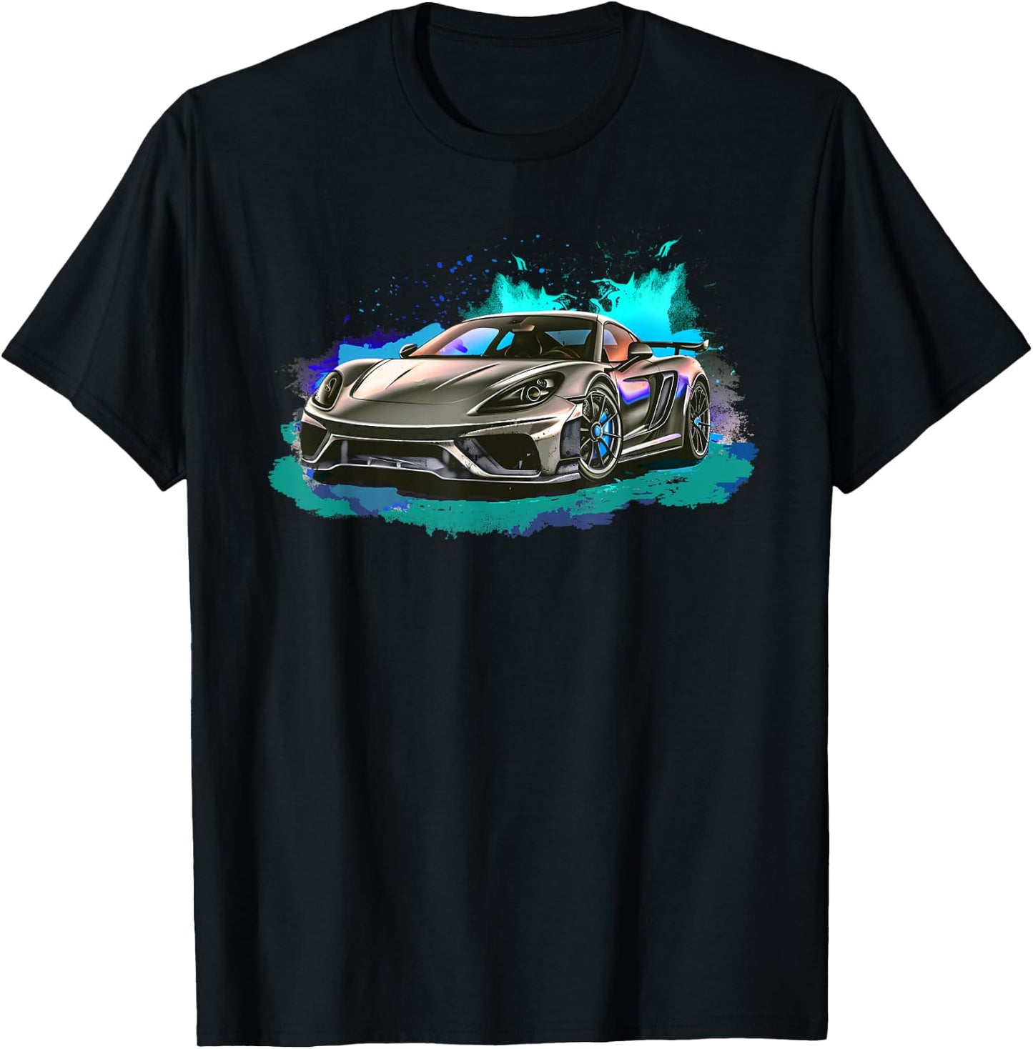Exotic Concept Sports Car Supercar Luxury Hypercar Graphic T-Shirt - T-Shirt | Black
