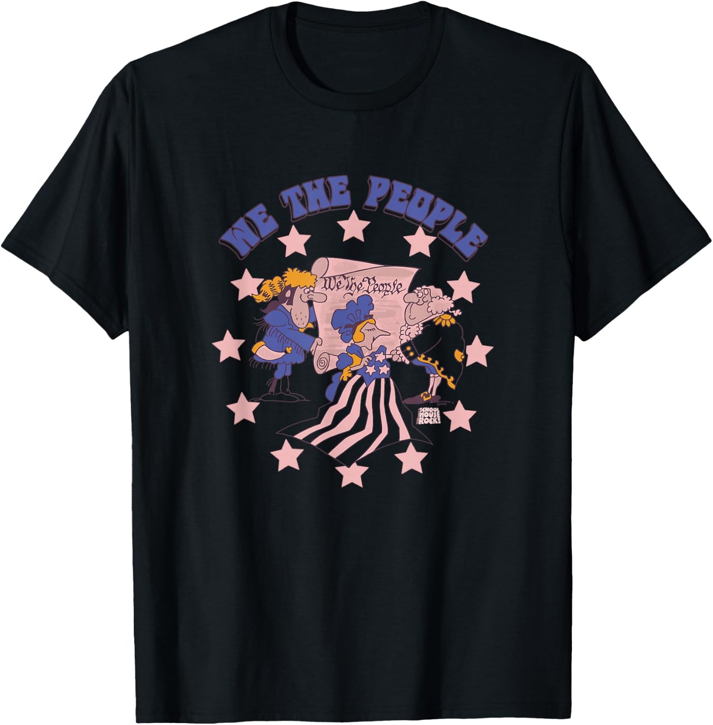Schoolhouse Rock! The Preamble Constitution America Rock T-Shirt - T-Shirt | Black