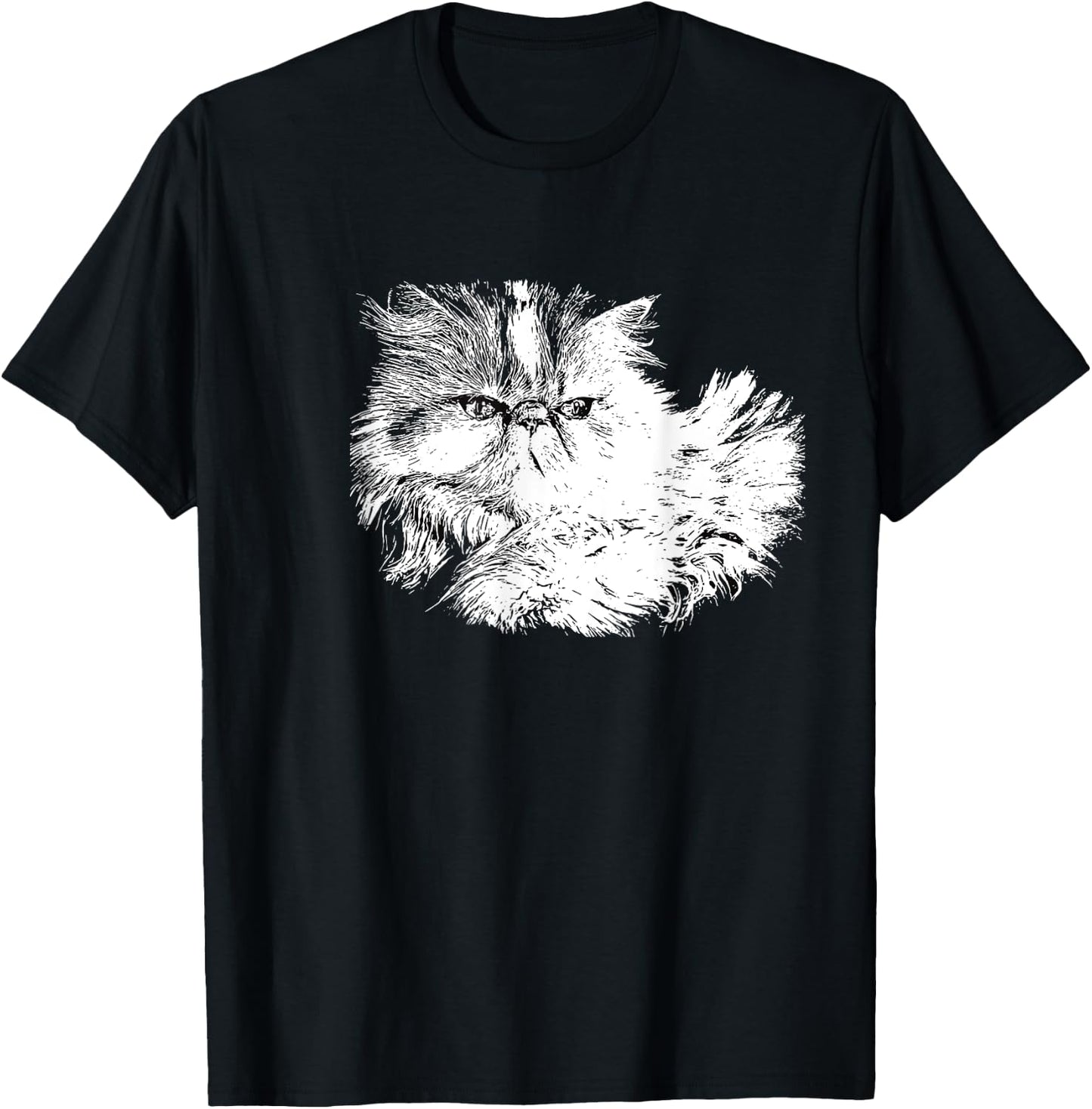 Persian Cat Women Kids T-Shirt - T-Shirt | Black