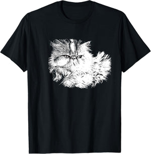 Persian Cat Women Kids T-Shirt - T-Shirt | Black