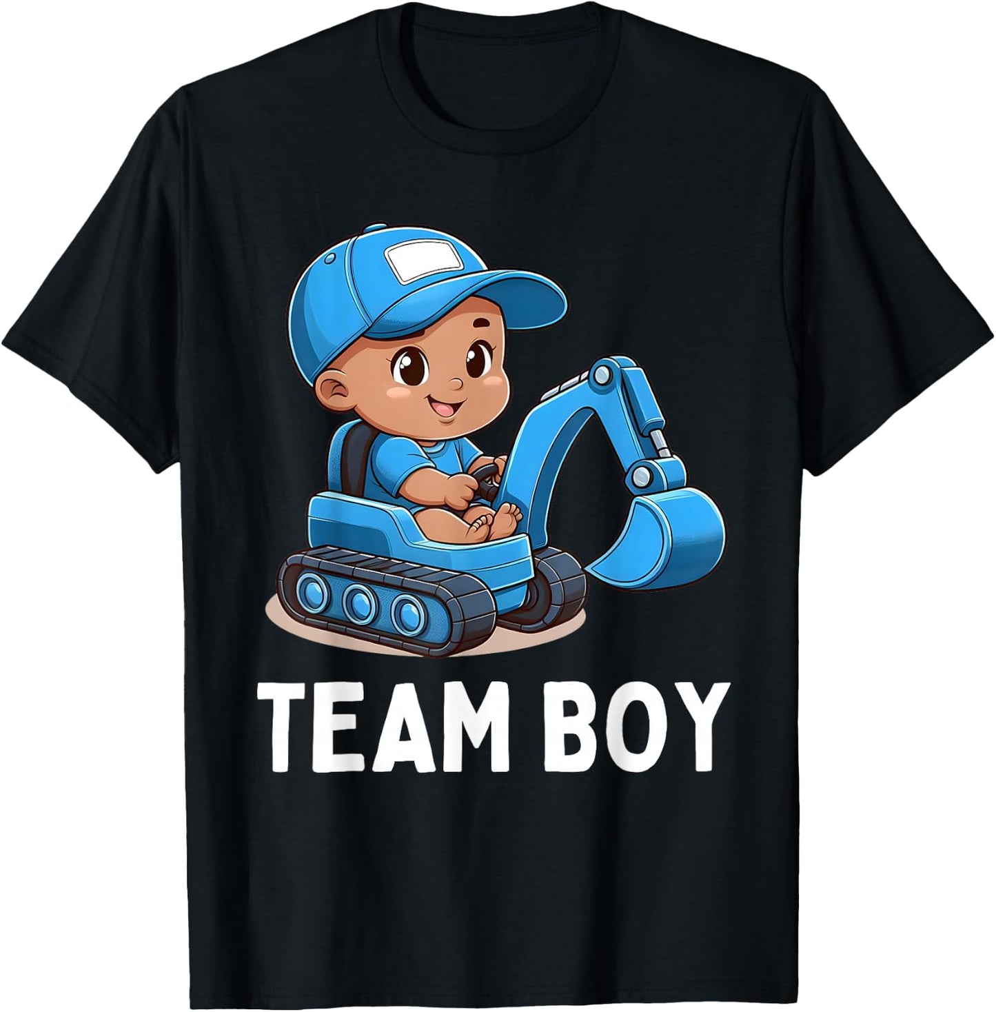 Team Boy Blue Baby Gender Reveal Party Baby Announcement T-Shirt - T-Shirt | Black