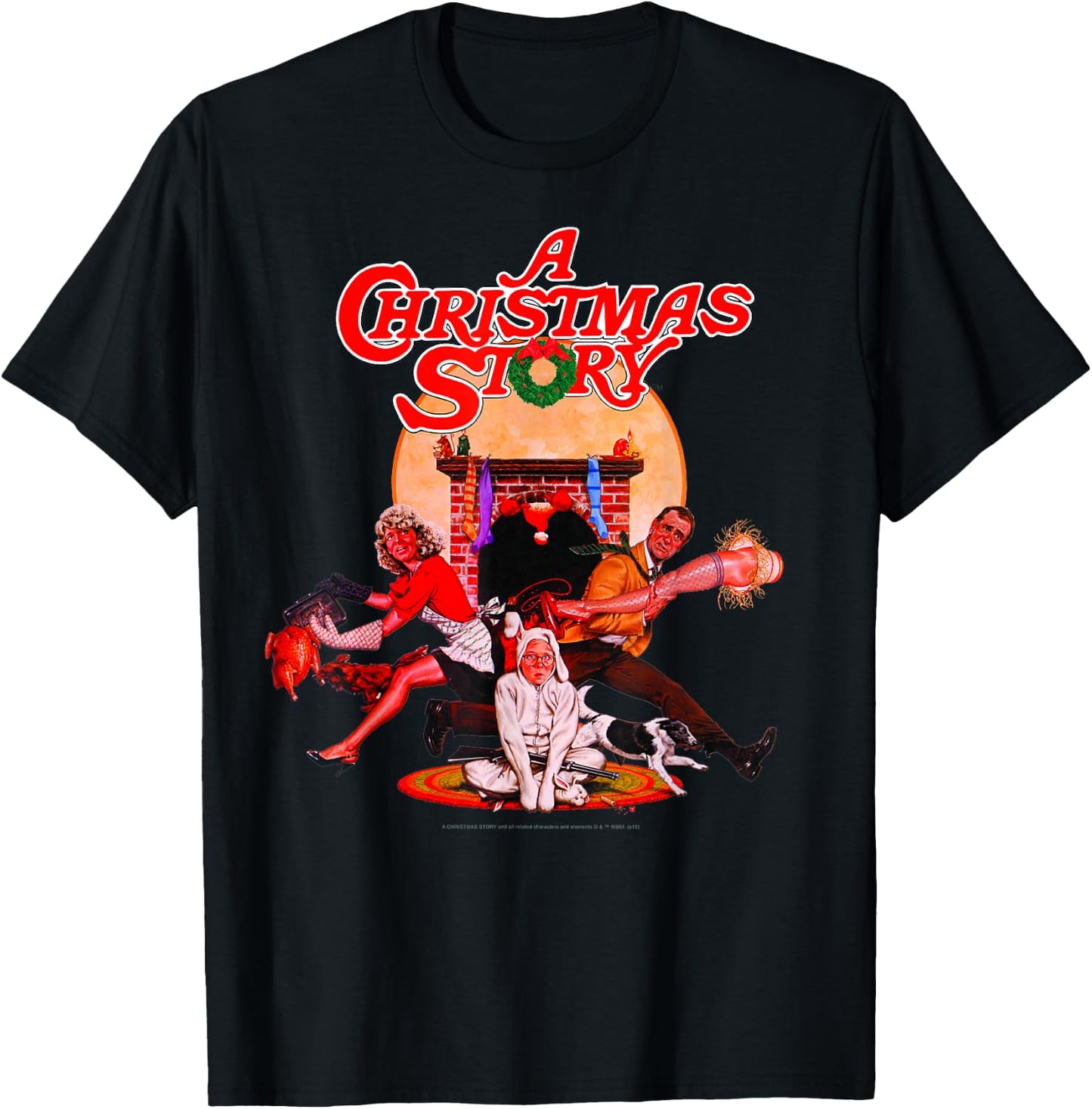 A Christmas Story Group Shot Poster T-Shirt - T-Shirt | Black