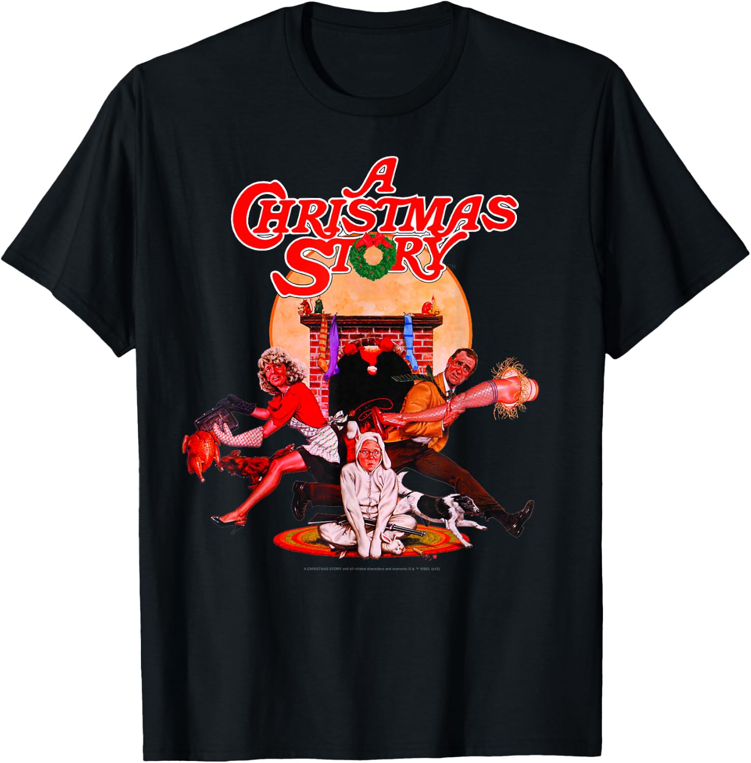 A Christmas Story Group Shot Poster T-Shirt - T-Shirt | Black