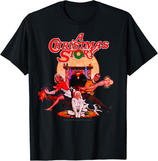 A Christmas Story Group Shot Poster T-Shirt - T-Shirt | Black