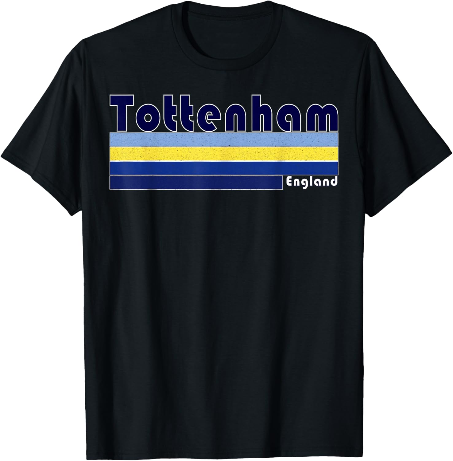 Retro Tottenham North London Top T-Shirt - T-Shirt | Black