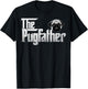The Pugfather distressed style humour T-Shirt - T-Shirt | Black