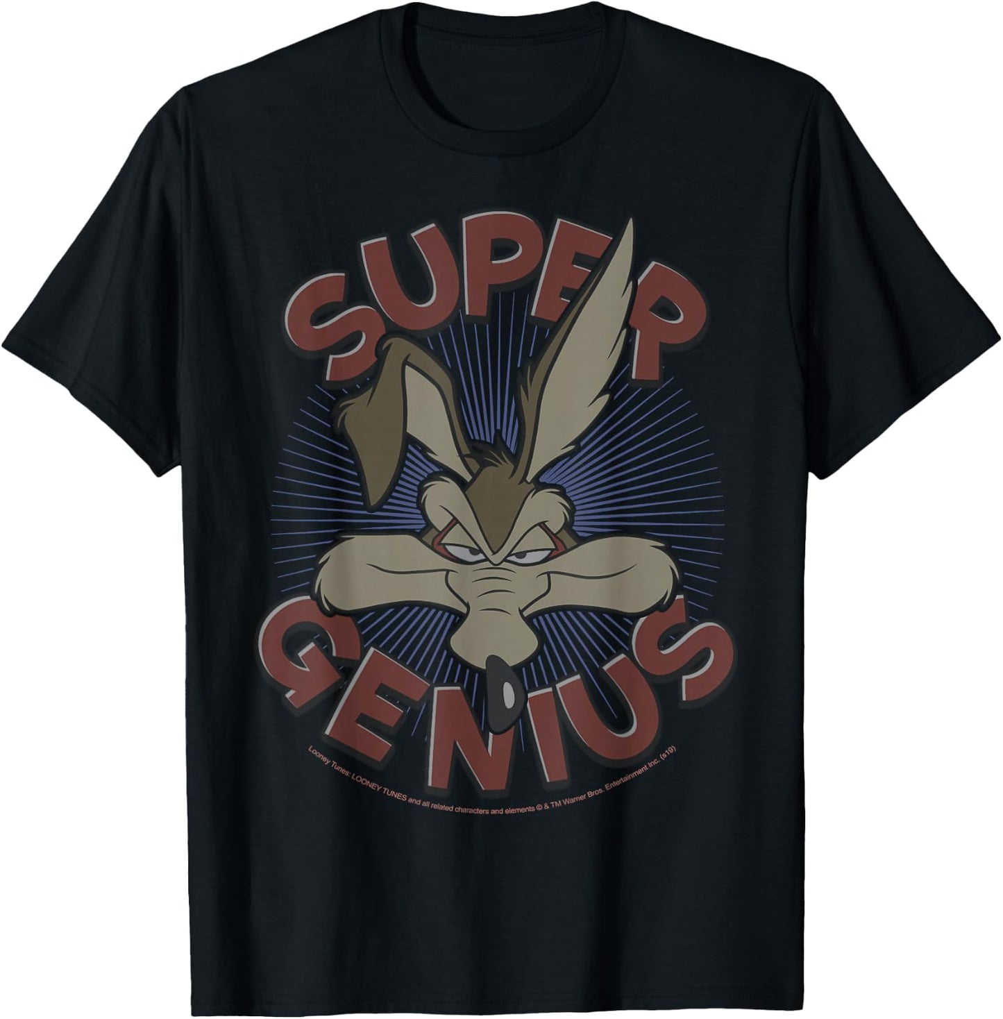 Looney Tunes Wile E. Coyote Super Genius T-Shirt - T-Shirt | Black