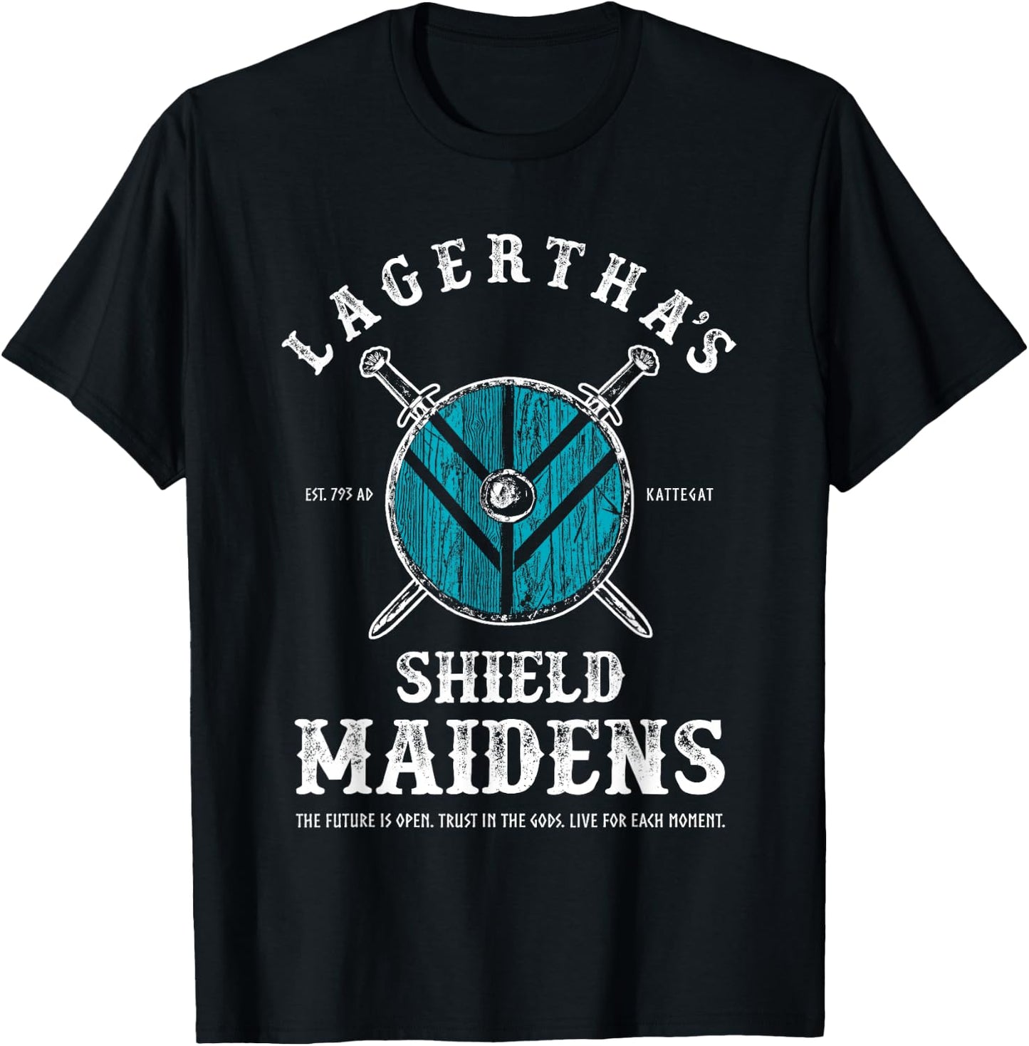 Lagertha's Shield Maidens - Viking Warrior Shieldmaiden T-Shirt - T-Shirt | Black