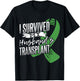 I survived my husband transplant - Organ Donor T-Shirt - T-Shirt | Black
