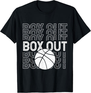 Box Out Basketball Rebound Rebounding Baller Sport Player T-Shirt - T-Shirt | Black