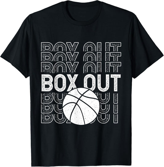Box Out Basketball Rebound Rebounding Baller Sport Player T-Shirt - T-Shirt | Black