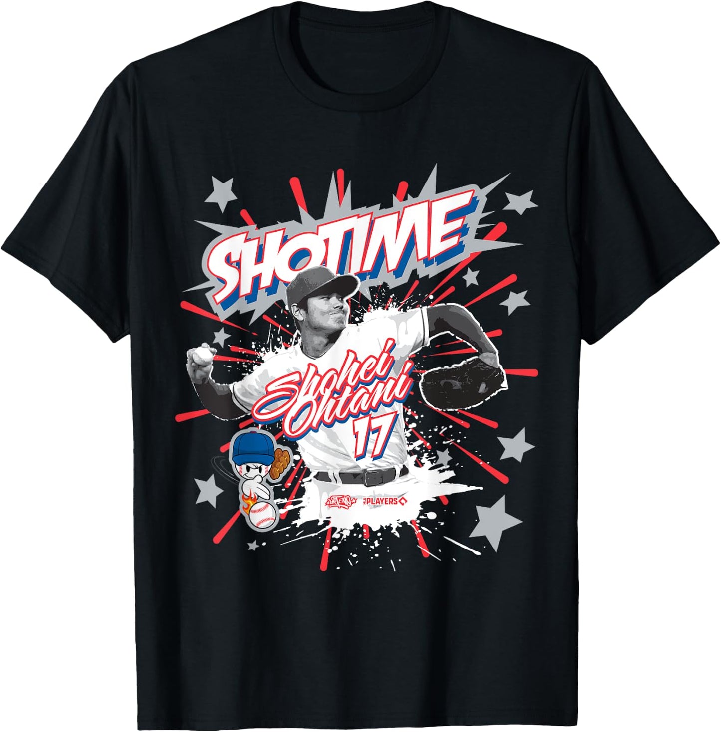 Shohei Ohtani Shotime Los Angeles Baseball Sket One x MLBPA T-Shirt - T-Shirt | Black