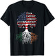 Irish Roots American Grown Tree Flag T-Shirt - T-Shirt | Black