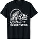 Never Underestimate An Old Man With A Hockey Stick T-Shirt - T-Shirt | Black