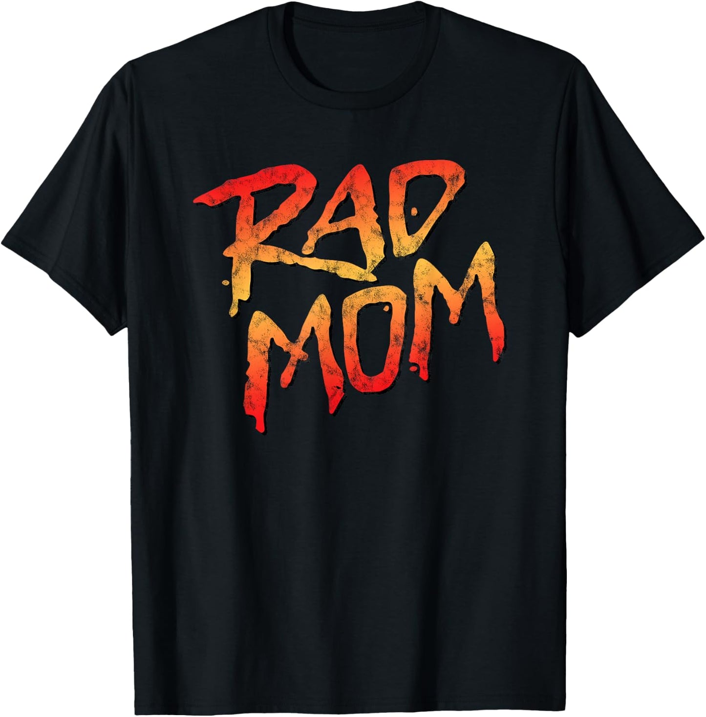 RAD MOM - 80s Nostalgic Gift Mom, Birthday Mother's Day T-Shirt - T-Shirt | Black