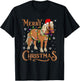 Christmas Gifts Boys Girls Men Women Christmas Pajamas Horse T-Shirt - T-Shirt | Black