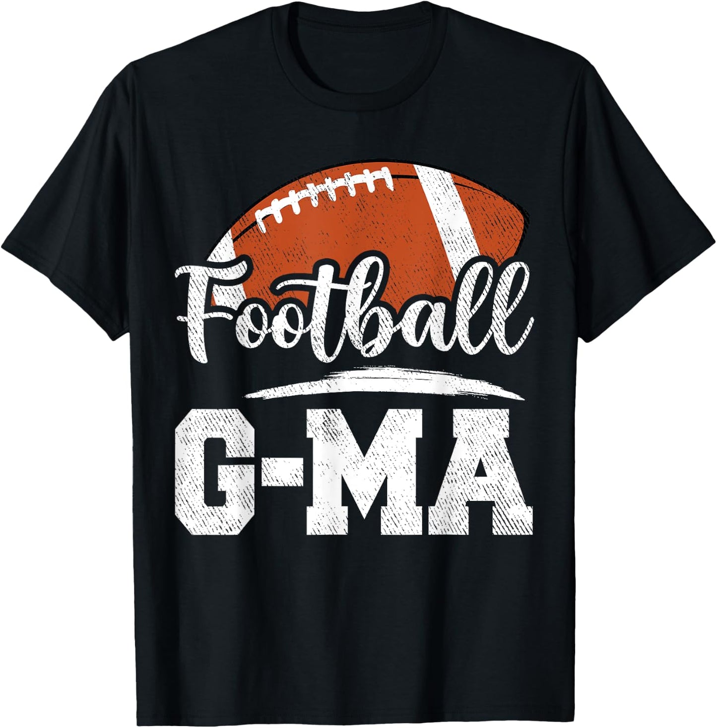 Football G-Ma Football Player Game Day Mother's Day T-Shirt - T-Shirt | Black