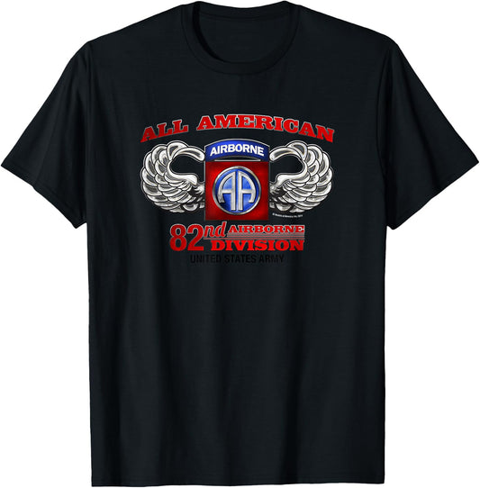 82nd Airborne All American T-Shirt - T-Shirt | Black