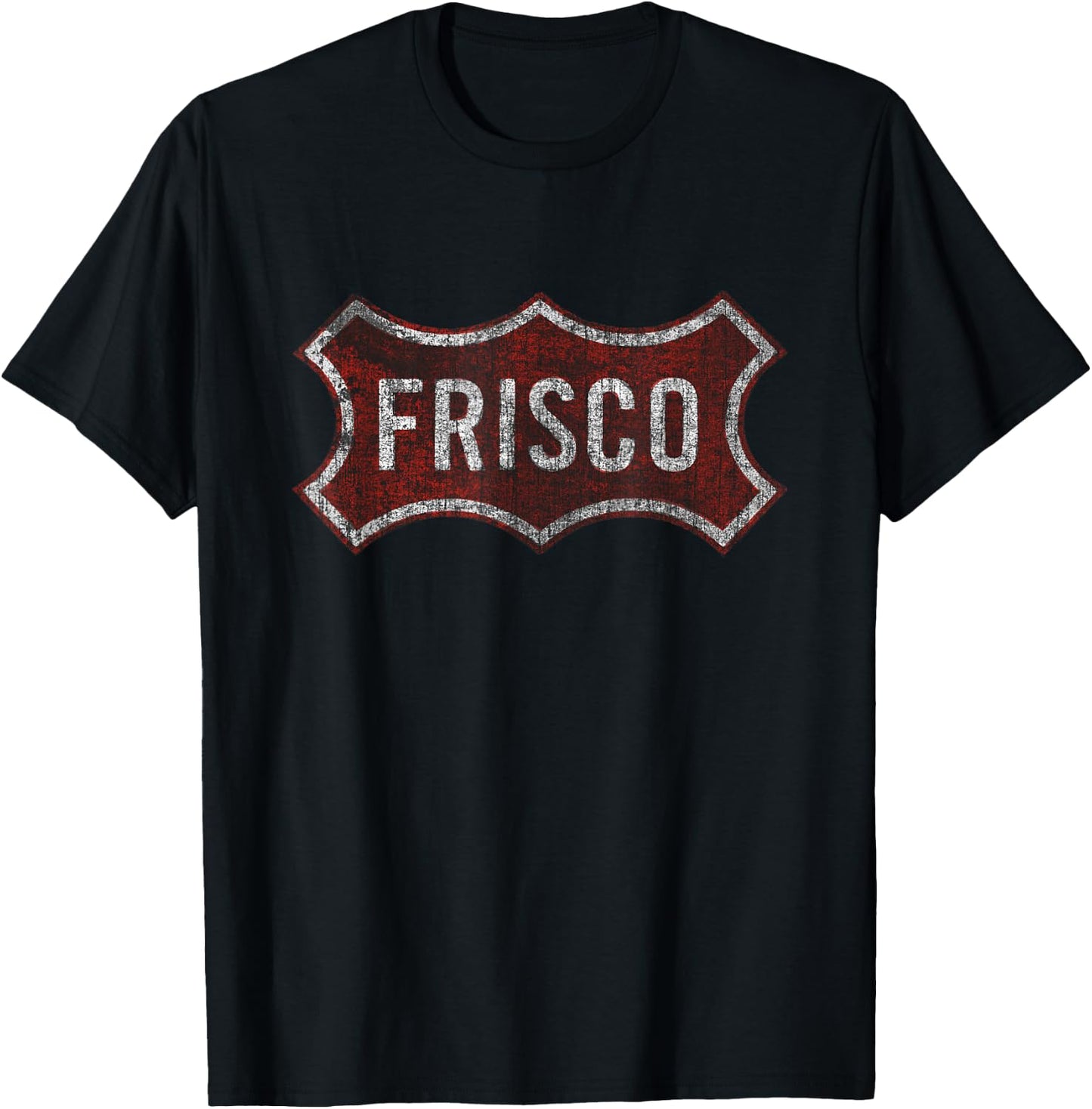 Worn Out Frisco Texas T-Shirt - T-Shirt | Black