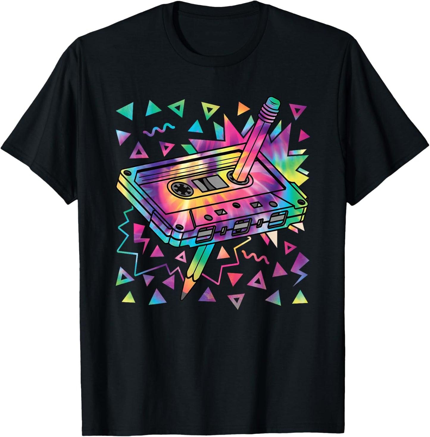 80s 90s Retro Cassette Tape 1980s 1990s Music Outfit Men T-Shirt - T-Shirt | Black