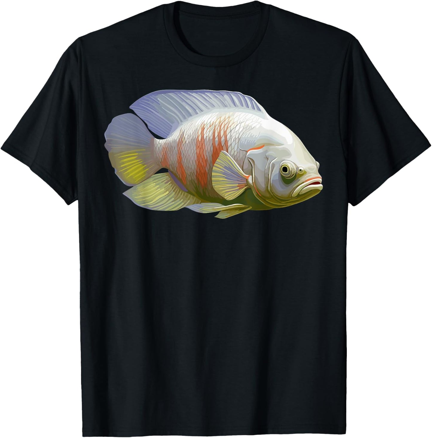 Albino Oscar Fish American Cichlid for Monster Fish T-Shirt - T-Shirt | Black
