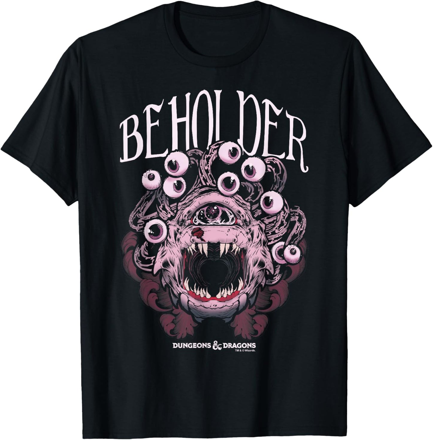 Dungeons & Dragons Beholder Big Face T-Shirt - T-Shirt | Black