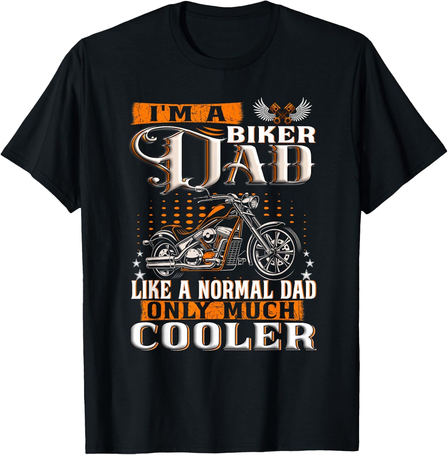 Gentlemen Funny - I'm a Biker Dad saying motorcycle T-Shirt - T-Shirt | Black