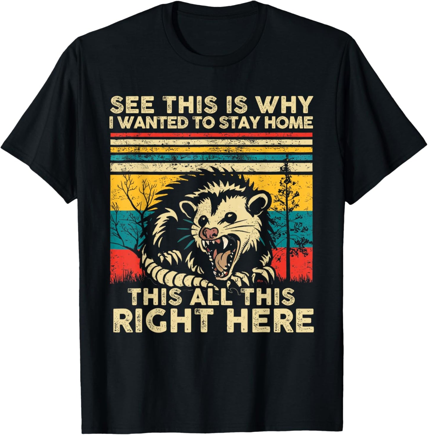 See This Is Why I Wanted To Stay Home This All This Right T-Shirt - T-Shirt | Black