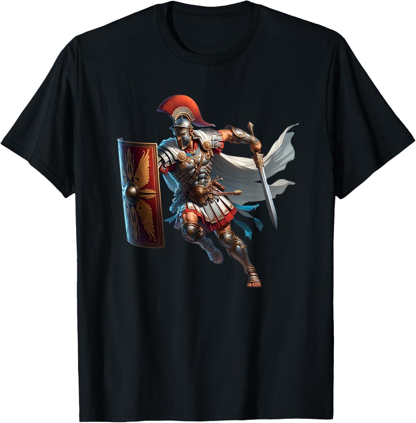 Roman Empire Rome Gladiator Centurion Legion Soldier Warrior T-Shirt - T-Shirt | Black