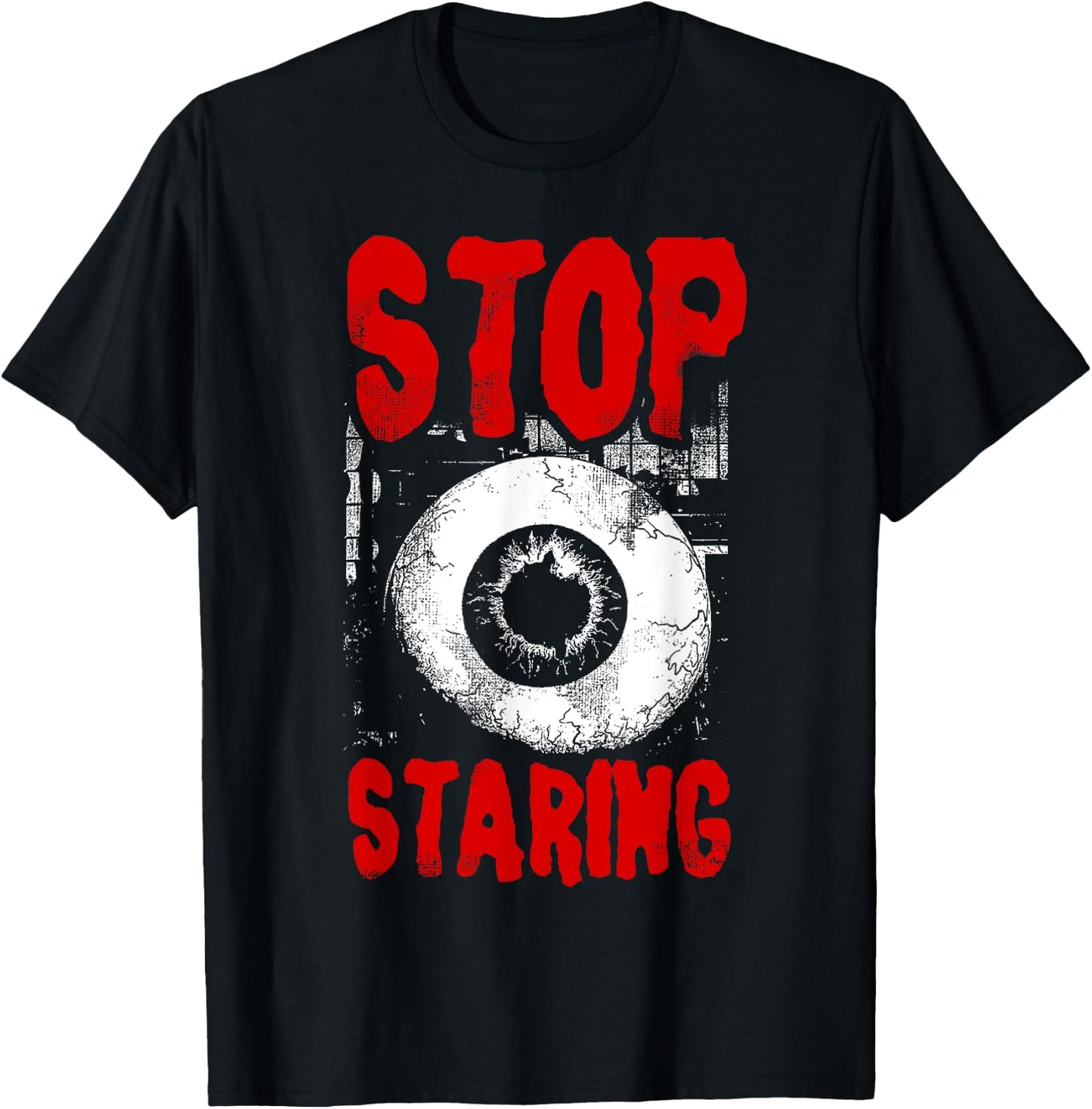 Alternative Style Aesthetic Goth Women - Stop Staring Grunge T-Shirt - T-Shirt | Black